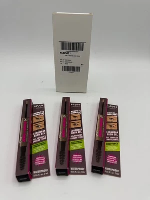 3PK - NYX Zero To Brow Gel Longwear Brow Gel - WATERPROOF - 0.06 FL OZ EA - Image 1 of 3
