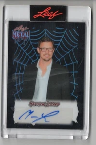 Hoja de metal 2025 Halloween Matthew Lillard tela de araña negro autógrafo automático 3/3 - Imagen 1 de 1