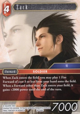 Zack 26-006C NON FOIL - Opus 26: Gunslinger of the Abyss - Final Fantasy TCG - Image 1 of 2