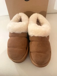 NIB UGG Tazzlita Chestnut Platform Slipper Women's chestnut size 8 - Picture 1 of 8
