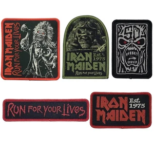 5x OFFICIAL IRON MAIDEN RUN FOR YOUR LIVES TOUR 2025 PATCHES NEW RARE SOLD OUT - Picture 1 of 7