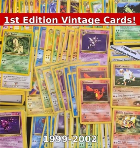 1. Edition Pokemon Karten ~ 100% Vintage Pack (10) - NUR WOTC - 1999-2002 - Bild 1 von 4