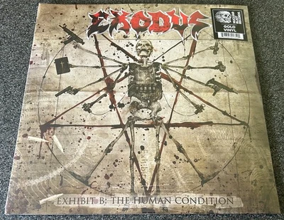 EXODUS-EXHIBIT B: THE HUMAN CONDITION-2024 2xLP GOLD VINYL-NEW & SEALED - Image 1 of 3