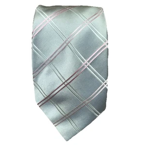 Donald J. Trump Signature Collection Silk Tie Beige Geometric Silver Pink shapes - Picture 1 of 7