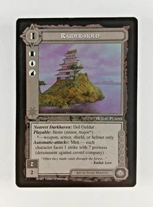 Raider Hold - Tarjeta CCG Tierra Media (1997 ICE) MECCG Sitio de Ojos Sin Tapa LoteR - Imagen 1 de 2