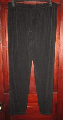 Chico's Travelers 3 16 18 XL Slinky Stretch Pants Slacks Pull On Black Elastic - Image 1 of 3