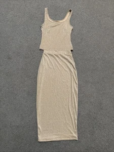 JLUXLABEL Womens Crop Top & Maxi Skirt Set Size S - Picture 1 of 7
