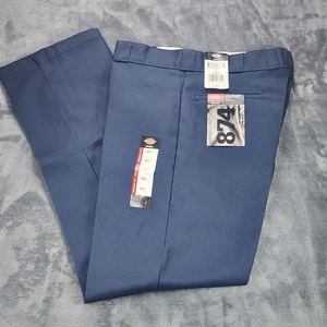 Dickies 874 Men's Classic Original Fit Work Uniform Pant Dk. Navy NWT 34x34 - Picture 1 of 7