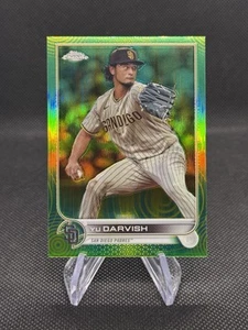 YU DARVISH 2022 TOPPS CHROME SONIC GREEN YELLOW REFRACTOR PADRES /99 - Picture 1 of 2