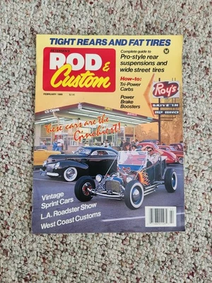 🔥 Rod & Custom Magazine February 1989 – Tight Rears & Fat Tires – Very Good - Image 1 of 4