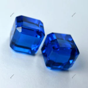 Topas lose Edelsteine 107,75 ct Laborgefertigt ZERTIFIZIERT blau Paar Würfel riesige Größe - Bild 1 von 11