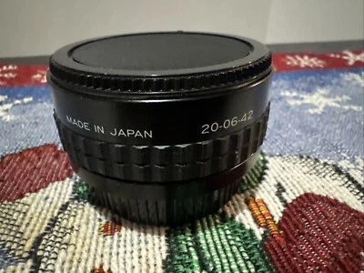 Vintage FOCAL MC 2X Tele Converter Lens Pentax K /PK Mount Camera W/ Caps - Image 1 of 4