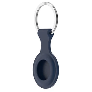TECH-PROTECT Silikon Schlüsselanhänger für Apple AirTag navy Tracker-Hülle Klip - Bild 1 von 2