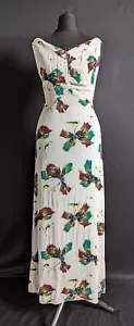 Stilvolles Sommerkleid Vintage Mode 30er Jahre Art Deco Blumenmuster - Bild 1 von 21