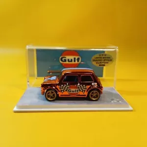 Hot Wheels MORRIS MINI Orange CHROME GULF (WANGSTAR CUSTOM) Limited REAL RIDERS - Picture 1 of 15