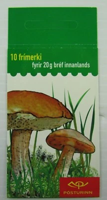 2002 Iceland SC#957 MUSHROOMS Booklet 10 x 20g stamps - Image 1 of 3