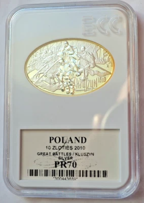 10 Złotych 2010, 400 aniversario de la batalla de Kluszyn 1610 Foto 1 de 4