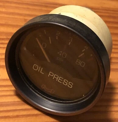 Manómetro de presión de aceite vintage - Ve9 Foto 1 de 3