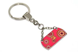 BRACCIALE MATTEL BARBIE PURPLE PINK PURSE CHAIN FASHION KEYCHAIN - Picture 1 of 2