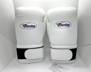 Winning Boxing Gloves MS-500B 14oz White Professional Tape Type JAPAN - Picture 1 of 12