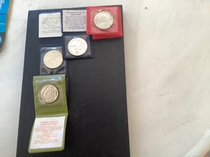 4 Silver Coins - (3) Israel, (1) Singapore - Picture 1 of 5