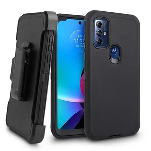 Funda de soporte resistente pura para Motorola Moto G Play 2023 G Estuche incorporado en pantalla - Imagen 1 de 49