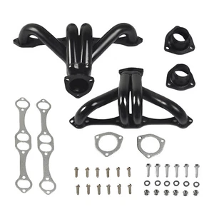 New US Manifold Exhaust Headers For 283-400 V8 Small Block Chevy Street Rod SBC - Foto 1 di 8