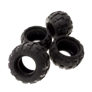 4x Lego Technic Wheel 43.2x28 S Black Balloon Tire Racer Car 657926 6579 - Picture 1 of 1