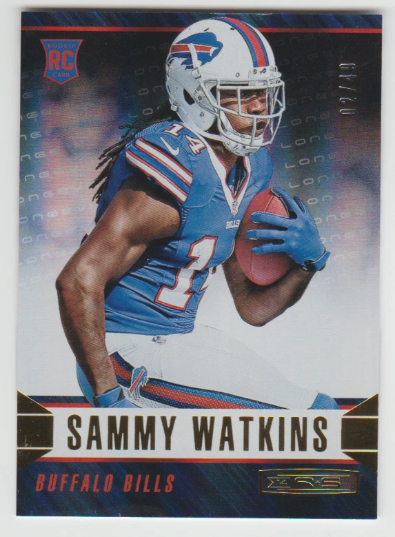 SAMMY WATKINS Bills 2014 Rookies & Stars Longevity GOLD Rookie #180 SP RC #02/49 - Image 1 of 1