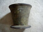 ANTIQUE CAST IRON LARGE PHARMACY APOTHECARY MORTAR - 7-3/4" x 9" - RUSTIC GOOD