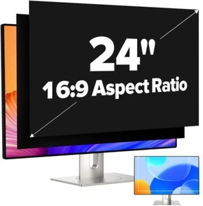VERPONITY (2-Pack) HD Computer Monitor Privacy Screen Filter 24 Inch - Picture 1 of 11
