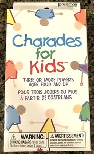 Pressman Toys Charades for Kids Peggable Game 3010-12 Multicolor 5" New Unopened - Picture 1 of 2