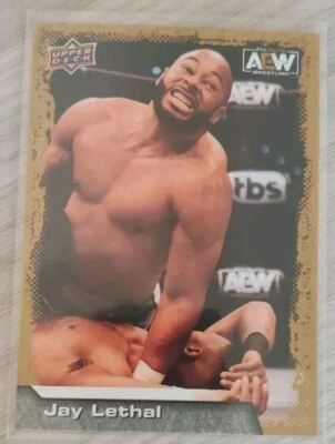 2022 Upper Deck AEW Gold #32 Jay Lethal Wrestling Card - Image 1 of 2