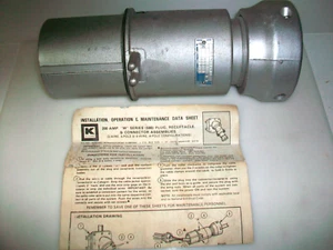 KILLARK PW-650-29 POWER PLUG  600V 200A 4W 4P   NSN 5935-00-841-1604 - Picture 1 of 8