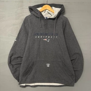 Vintage New England Patriots Reebok Bill Belichick On Field Grey Sweatshirt Larg - Picture 1 of 7