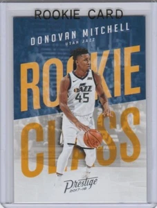 Tarjeta de novato de baloncesto de radiocontrol clase de novato Donovan Mitchell 2017/18 ¡Jazz de Utah! - Imagen 1 de 2