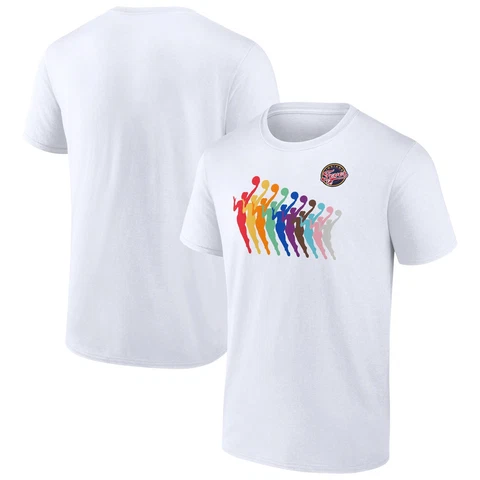 Unisex Fanatics Branded White Indiana Fever Pride T-Shirt Cover