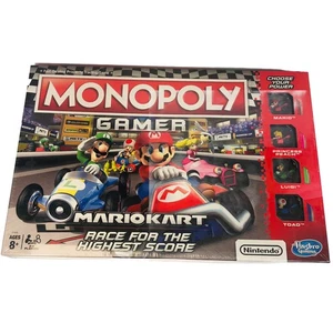 Mario Kart Monopoly Gamer Board Game  Nintendo Hasbro New In Factory Plastic - Picture 1 of 5