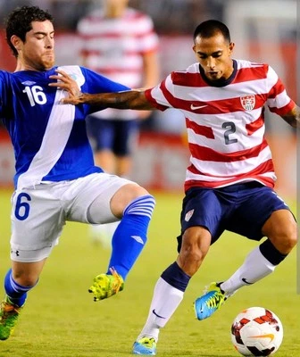 Nike USMNT OFFICIAL Game Shorts Worn By Edgar Castillo #2 Size M - Image 1 of 4