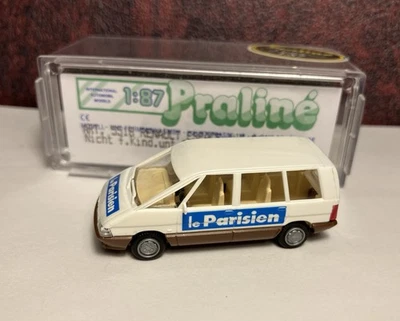 Praline 1:87 Renault Espace Van le Parisien White Plastic NMIB Germany HO Nice - Image 1 of 4