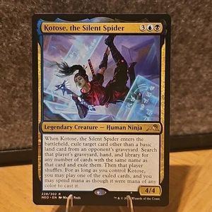 MTG Kotose, the Silent Spider Kamigawa: Neon Dynasty #228 NM Fresh Pull No Play - Picture 1 of 2
