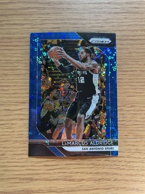 LaMarcus Aldridge 2018-19 Panini Prizm #291 BLUE Fast Break /199 - Spurs - Image 1 of 2