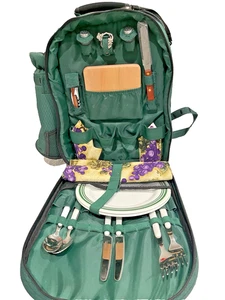 Picnic Backpack for 2 - by Picnic Time- with insulated bottle cooler - Picture 1 of 8