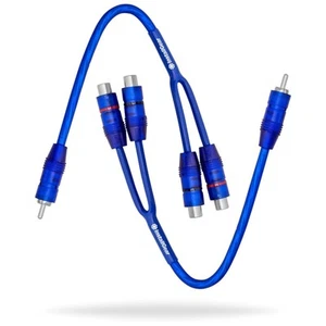 1ft Shielded 1 Male to 2 Female RCA Y Adapter Splitter Connector - RCA Splitt... - Picture 1 of 7
