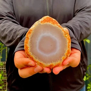 148G Natural agate Agate Geode Slab/Slice quartz crystal mineral specimen Reiki - Picture 1 of 12