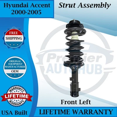 Puntal delantero izquierdo Monroe OEM para Hyundai Accent 2000-2005 garantía de por vida Foto 1 de 4