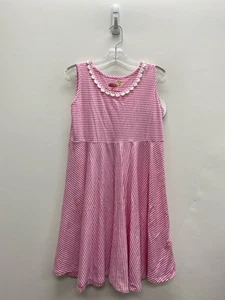 Three Friends SIZE 10 Pink White Stripes Sleeveless Girl's Dress - Picture 1 of 2