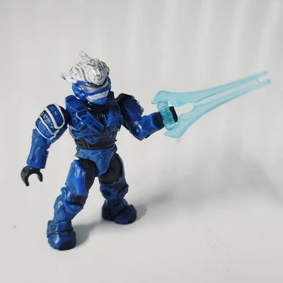 Halo Mega Bloks Series 1 Blue Hayabusa With Sword - Image 1 of 4