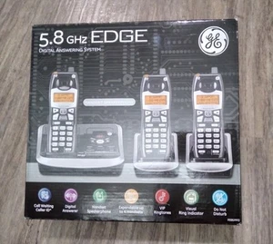 GE 5,8 GHz Digital Anrufbeantworter 3 Mobilteile schnurloses Telefonsystem 25952 - Bild 1 von 3
