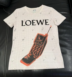 Authentic Loewe pink Logo T-Shirt size S "offers welcome" R4262 - Picture 1 of 24